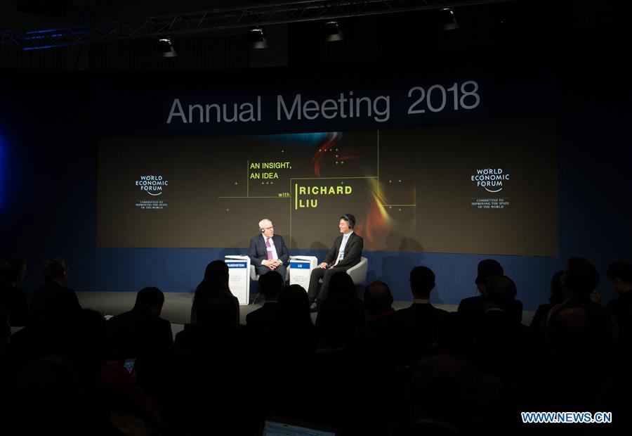 SWITZERLAND-DAVOS-WEF ANNUAL MEETING-GERMANY-RICHARD LIU