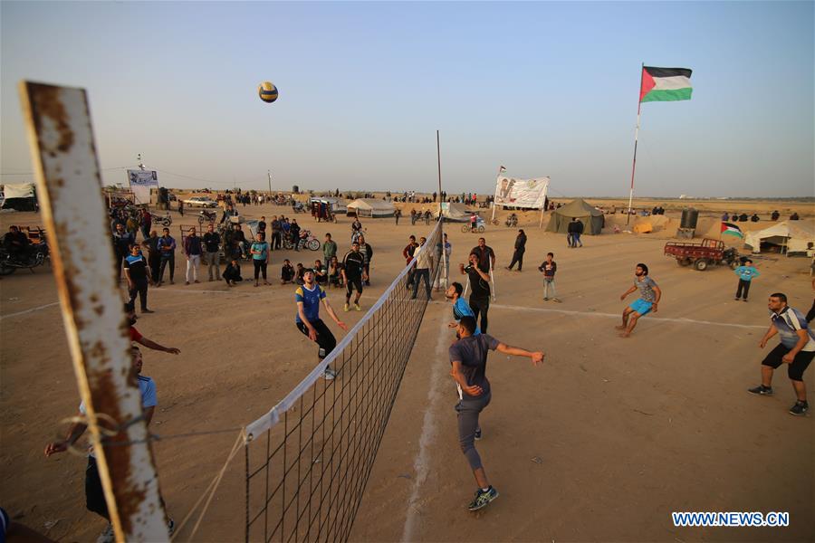 MIDEAST-GAZA-MASS RALLY