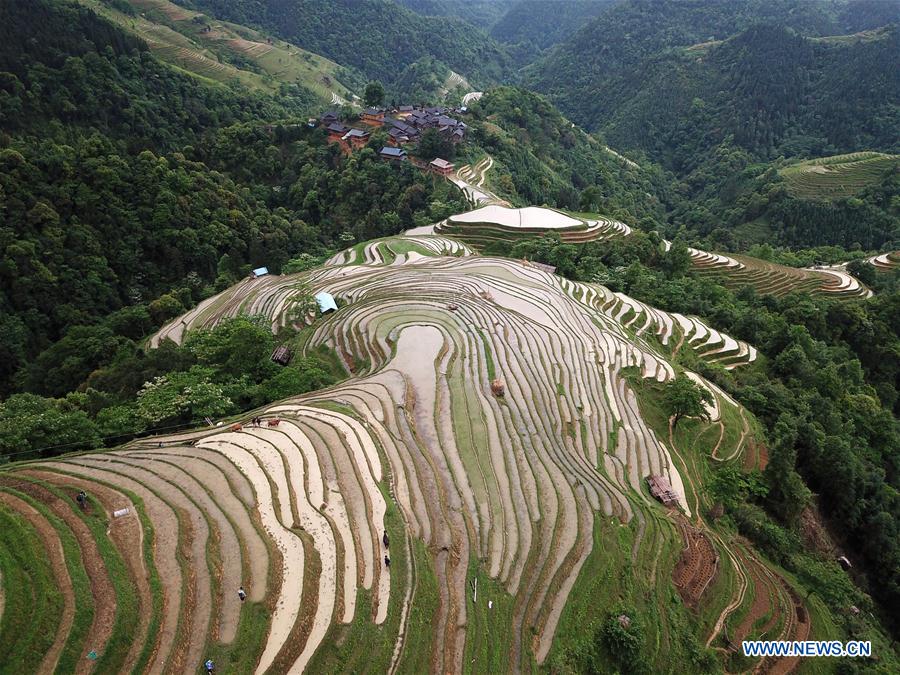 CHINA-GUIZHOU-RONGJIANG-TERRACE SCENERY (CN)