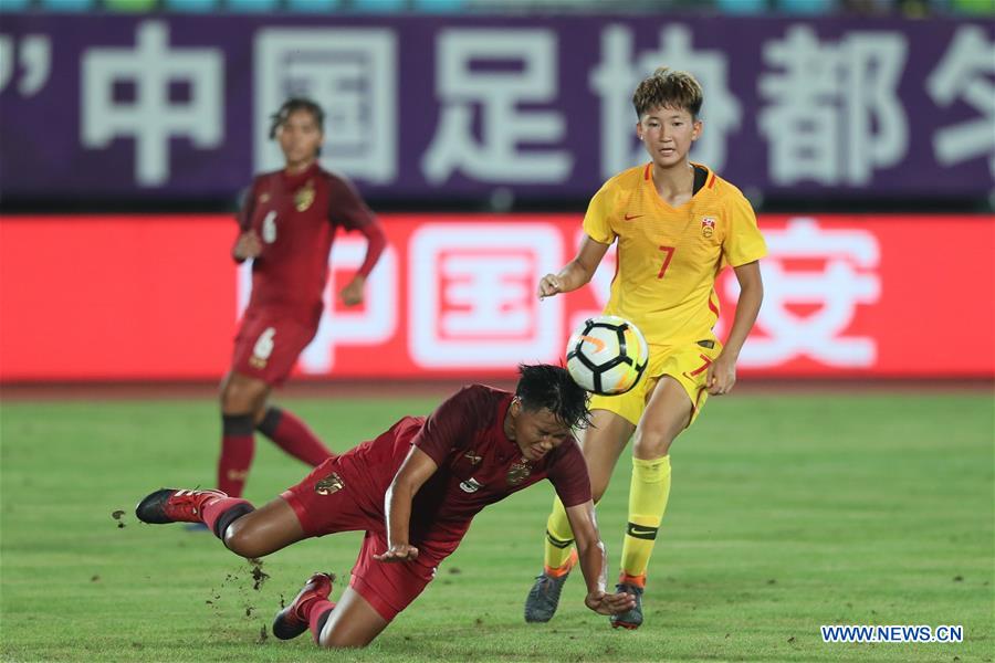 (SP)CHINA-DUYUN-FOOTBALL-INTERNATIONAL WOMEN'S YOUTH