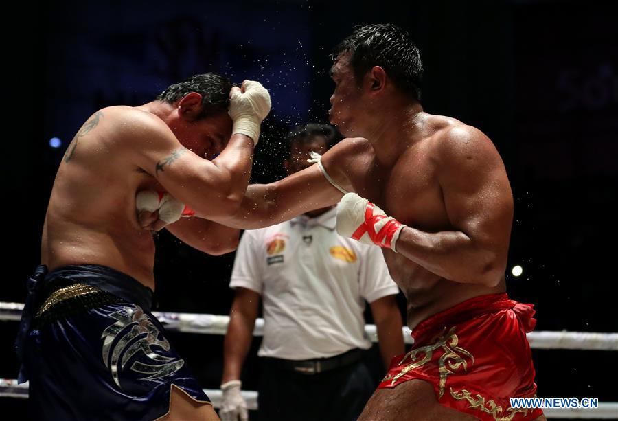 (SP)MYANMAR-YANGON-TRADITIONAL LETHWEI CHALLENGE FIGHT