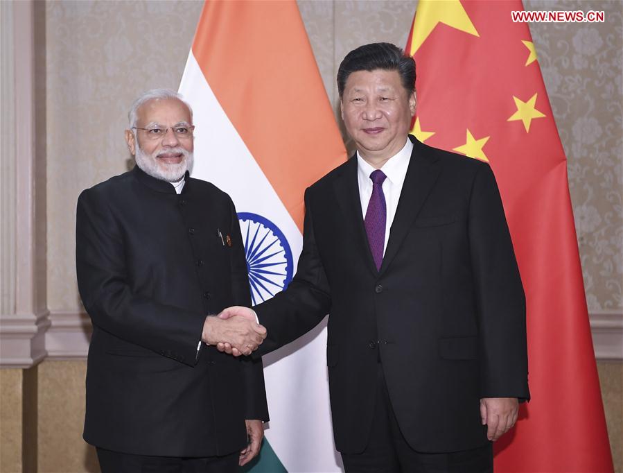 SOUTH AFRICA-JOHANNESBURG-CHINA-XI JINPING-INDIA-MODI-MEETING 