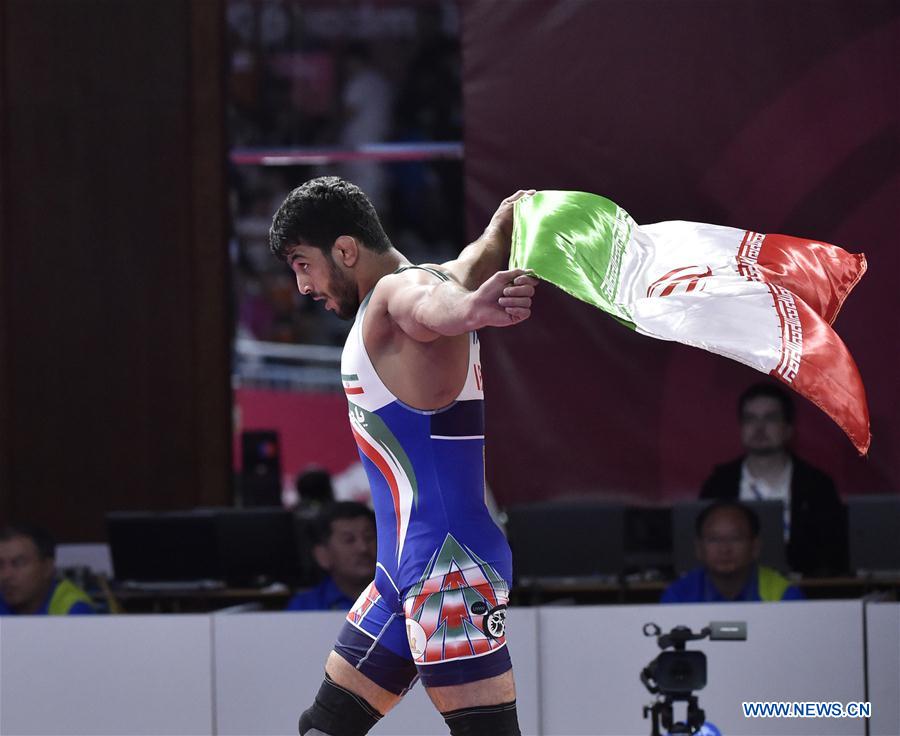 (SP)INDONESIA-JAKARTA-ASIAN GAMES-WRESTLING-MEN'S FREESTYLE 86 KG