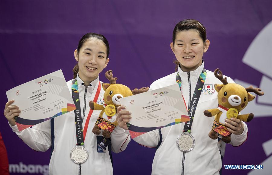 (SP)INDONESIA-JAKARTA-ASIAN GAMES-BADMINTON-WOMEN'S DOUBLES