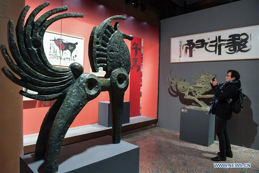 (InPalaceMuseum) CHINA-BEIJING-PALACE MUSEUM-HAN MEILIN CHINESE ZODIAC ART EXHIBITION-OPEN (CN)