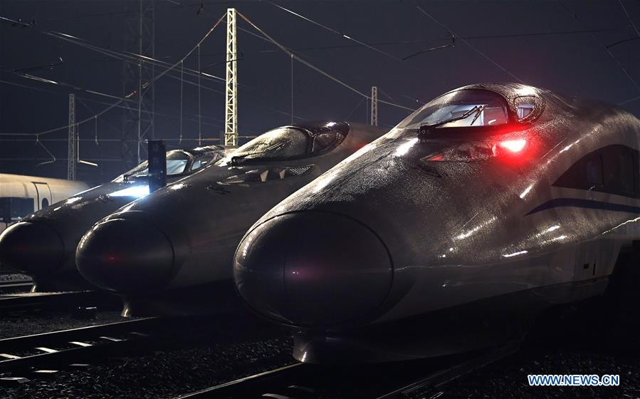 CHINA-NANCHANG-HIGH-SPEED TRAIN-SPRING FESTIVAL-PREPARATION (CN)