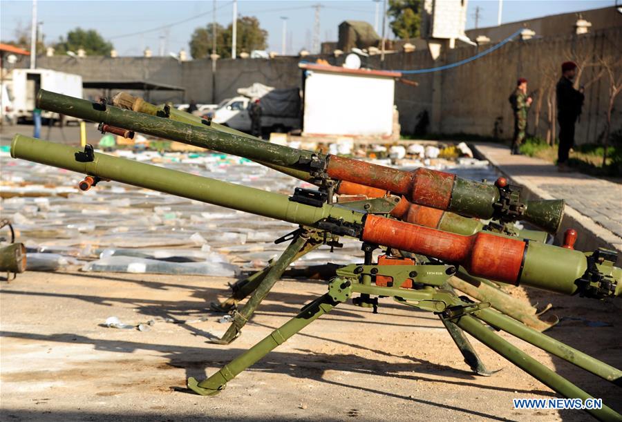 SYRIA-DAMASCUS-CONFISCATED WEAPONS