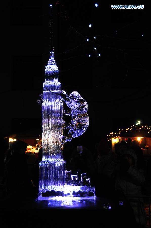 LATVIA-JELGAVA-ICE SCULPTURE-FESTIVAL