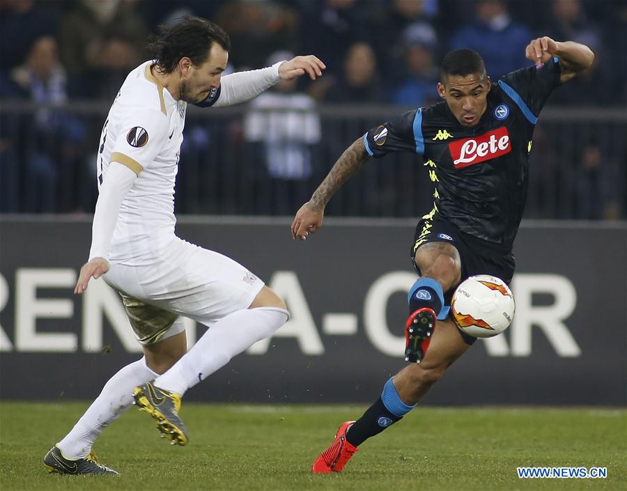 (SP)SWITZERLAND-ZURICH-SOCCER-UEFA EUROPA LEAGUE-NAPOLI VS ZURICH