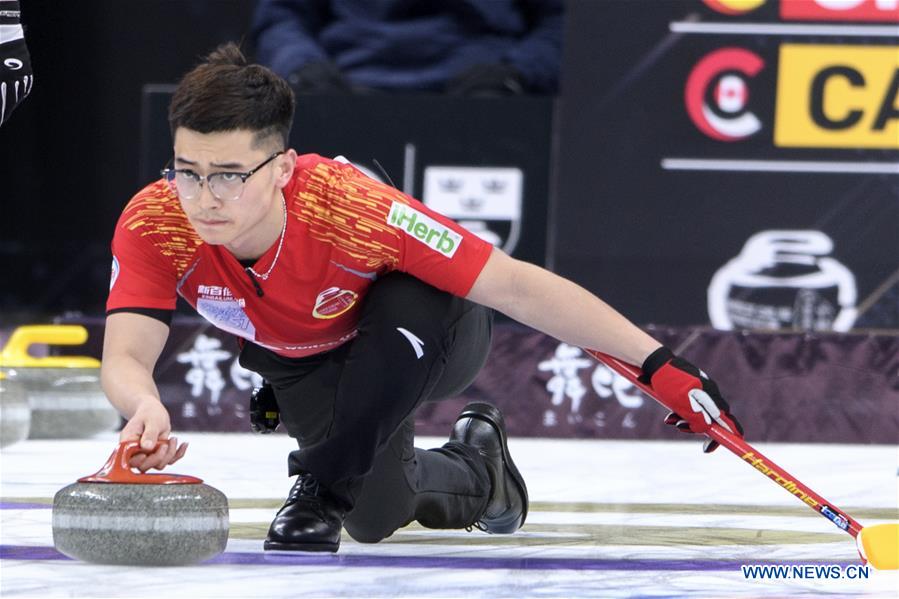 (SP)CHINA-BEIJING-CURLING-WCF WORLD CUP-GRAND FINAL-MEN'S FINAL