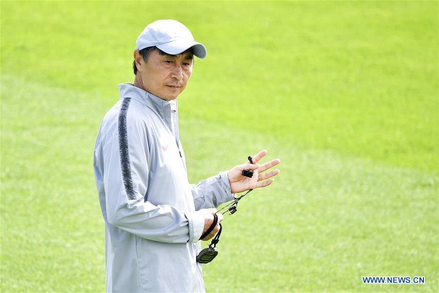 (SP)FRANCE-FABREGUES-2019 FIFA WOMEN'S WORLD CUP-ROUND OF 16-CHINA-TRAINING SESSION