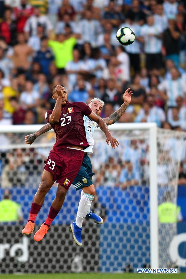 (SP)BRAZIL-RIO DE JANEIRO-FOOTBALL-COPA AMERICA 2019-ARG VS VEN