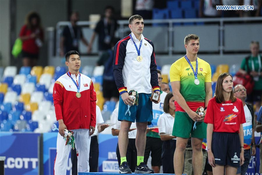 (SP)ITALY-NAPLES-SUMMER UNIVERSIADE-ATHLETICS-MEN'S JAVELIN THROW-FINAL