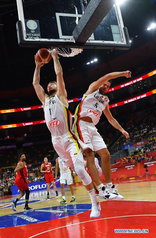 (SP)CHINA-DONGGUAN-BASKETBALL-FIBA WORLD CUP-GROUP H-LITHUANIA VS CANADA (CN)