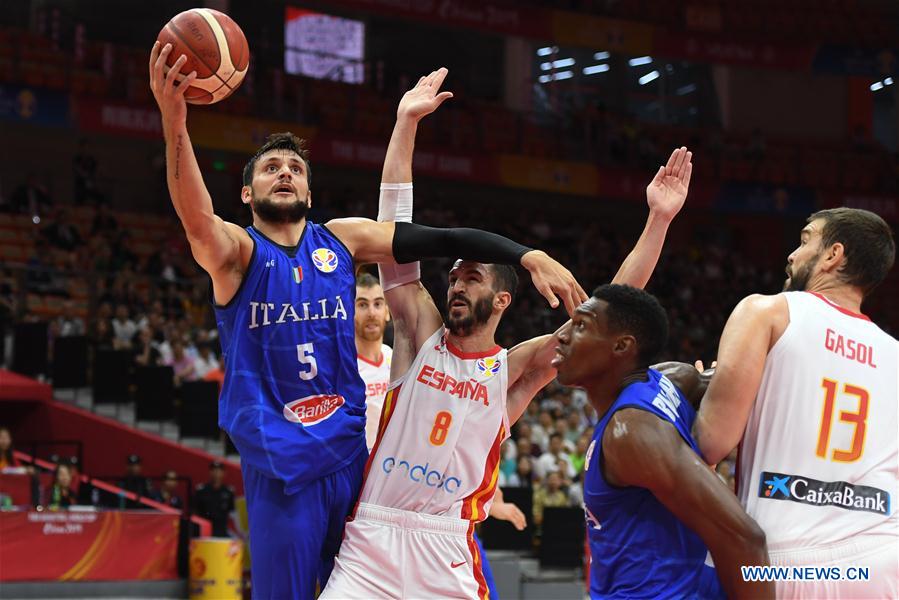 (SP)CHINA-WUHAN-BASKETBALL-FIBA WORLD CUP-GROUP J-SPAIN VS ITALY (CN)