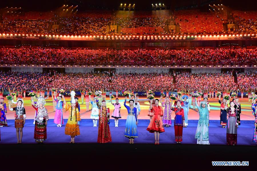 (SP)CHINA-ZHENGZHOU-NATIONAL TRADITIONAL GAMES OF ETHNIC MINORITIES-OPENING CEREMONY (CN)