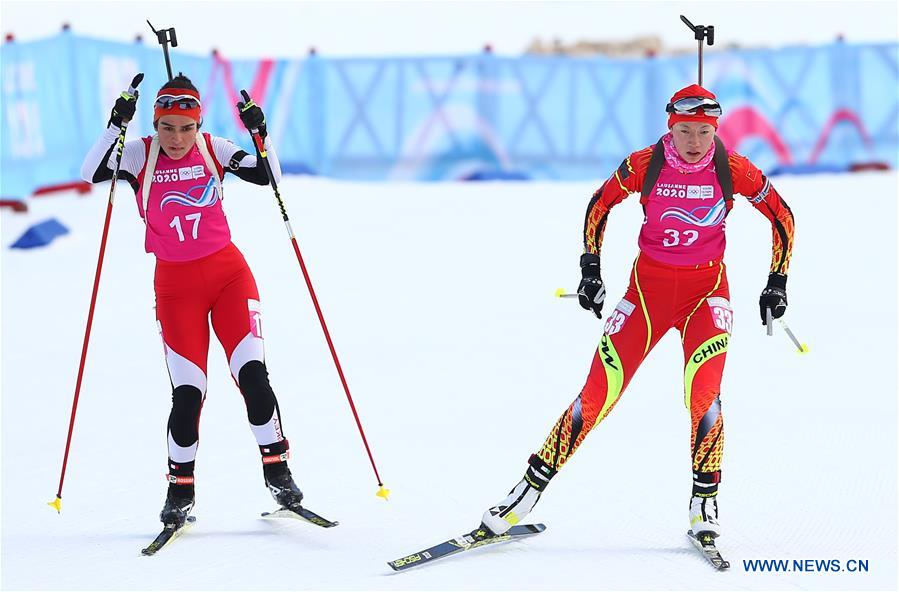 (SP)FRANCE-LES ROUSSES-WINTER YOG-BIATHLON-WOMEN'S 6KM SPRINT