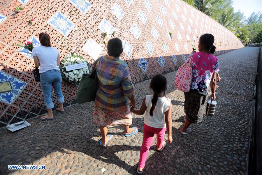 THAILAND-PHANGNGA-TSUNAMI MEMORIAL PARK-INDIAN OCEAN TSUNAMI-14TH ANNIVERSARY-MOURNING