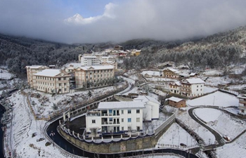 Snow scenery in China's Sichuan