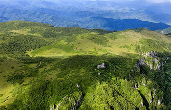 Scenery of Zibai Mountain in Liuba, China's Shaanxi