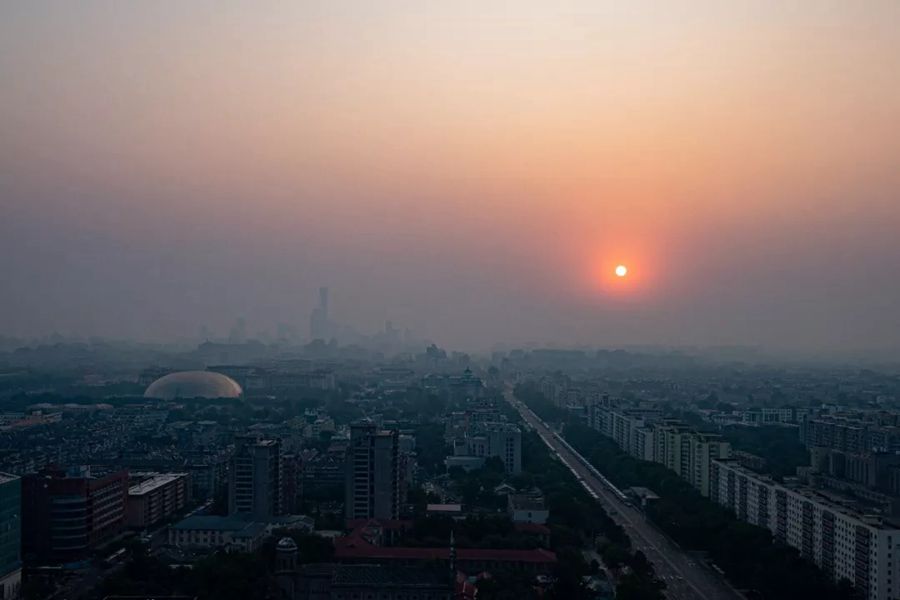 这就是今天早上的北京！